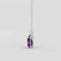 19.21 Ct. Purple Amethyst Pendant, 18K White Gold 3
