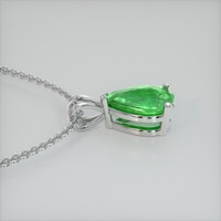 1.70 Ct. Gemstone Pendant, 18K White Gold 3