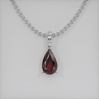 2.18 Ct. Gemstone Pendant, 18K White Gold 1