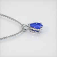 1.41 Ct. Sapphire Pendant, 18K White Gold 3
