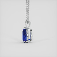 1.20 Ct. Blue Sapphire Pendant, 18K White Gold 3