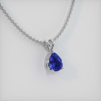 1.04 Ct. Sapphire Pendant, 18K White Gold 2