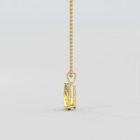 2.73 Ct. Yellow Sapphire Pendant, 10K Yellow Gold 3