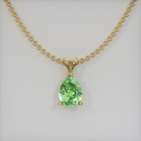 1.08 Ct. Gemstone Pendant, 14K Yellow Gold 1