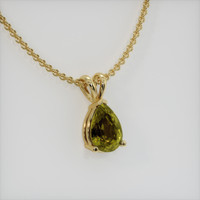 1.64 Ct. Gemstone Pendant, 14K Yellow Gold 2