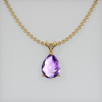 1.50 Ct. Gemstone Pendant, 14K Yellow Gold 1