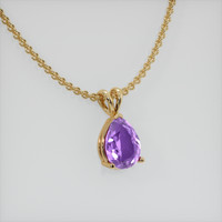 1.50 Ct. Gemstone Pendant, 14K Yellow Gold 2