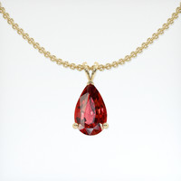 2.02 Ct. Gemstone Pendant, 14K Yellow Gold 1