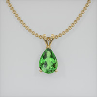 1.70 Ct. Gemstone Pendant, 14K Yellow Gold 1