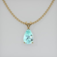 1.83 Ct. Gemstone Pendant, 14K Yellow Gold 1