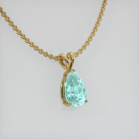 1.83 Ct. Gemstone Pendant, 14K Yellow Gold 2