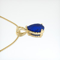 1.55 Ct. Blue Sapphire Pendant, 14K Yellow Gold 3
