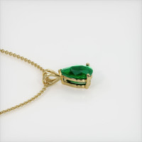 1.84 Ct. Emerald Pendant, 18K Yellow Gold 3