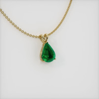 3.95 Ct. Emerald  Pendant - 18K Yellow Gold