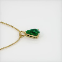 3.95 Ct. Emerald  Pendant - 18K Yellow Gold