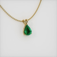 2.42 Ct. Emerald Pendant, 18K Yellow Gold 2