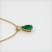 2.42 Ct. Emerald Pendant, 18K Yellow Gold 3