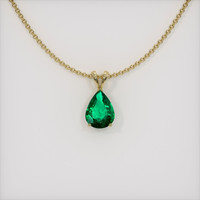 Emerald Pendant 2.76 Ct., 18K Yellow Gold Preview
