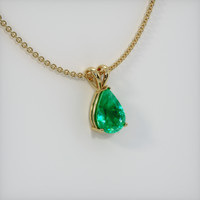 3.07 Ct. Emerald Pendant, 18K Yellow Gold 2