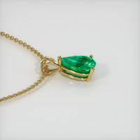 3.07 Ct. Emerald Pendant, 18K Yellow Gold 3