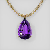 20.50 Ct. Gemstone Pendant, 18K Yellow Gold 1