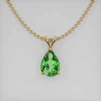 1.70 Ct. Gemstone Pendant, 18K Yellow Gold 1