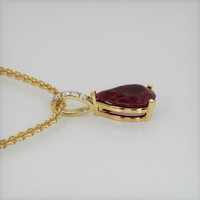 2.18 Ct. Gemstone Pendant, 18K Yellow Gold 3