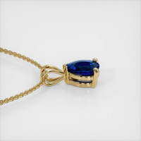 0.43 Ct. Sapphire Pendant, 18K Yellow Gold 3