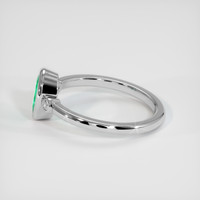 0.55 Ct. Emerald Ring, Platinum 950 4