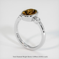 2.82 Ct. Gemstone Ring, Platinum 950 2