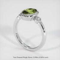 2.25 Ct. Gemstone Ring, Platinum 950 2