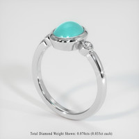 1.24 Ct. Gemstone Ring, Platinum 950 2