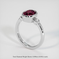 2.83 Ct. Gemstone Ring, Platinum 950 2