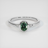 0.65 Ct. Gemstone Ring, Platinum 950 1