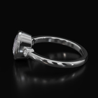 1.40 Ct. Gemstone Ring, Platinum 950 4