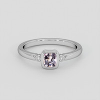 0.50 Ct. Pink Sapphire Ring, Platinum 950 1
