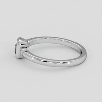 0.50 Ct. Pink Sapphire Ring, Platinum 950 4