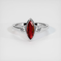 1.13 Ct. Ruby Ring, Platinum 950 1