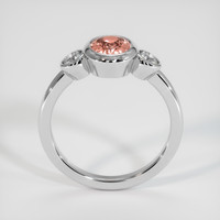 1.08 Ct. Padparadscha Sapphire Ring, Platinum 950 3