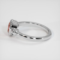 1.08 Ct. Padparadscha Sapphire Ring, Platinum 950 4