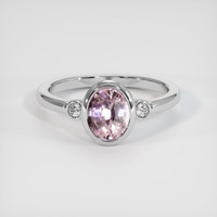 1.81 Ct. Pink Sapphire Ring, Platinum 950 1