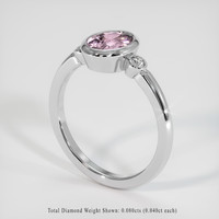 1.81 Ct. Pink Sapphire Ring, Platinum 950 2