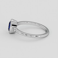 2.11 Ct. Blue Sapphire Ring, Platinum 950 4