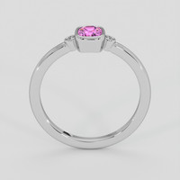 0.63 Ct. Purplish Pink Sapphire Ring, Platinum 950 3