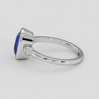 2.67 Ct. Purplish Blue Sapphire Ring, Platinum 950 4
