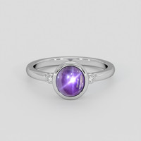 1.86 Ct. Purple Sapphire Ring, Platinum 950 1