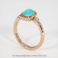 1.24 Ct. Gemstone Ring, 14K Rose Gold 2