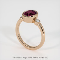 2.83 Ct. Gemstone Ring, 14K Rose Gold 2