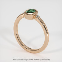 0.65 Ct. Gemstone Ring, 14K Rose Gold 2