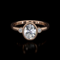 1.40 Ct. Gemstone Ring, 14K Rose Gold 1